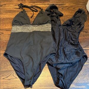 CUPSHE Two one piece size medium swim suits